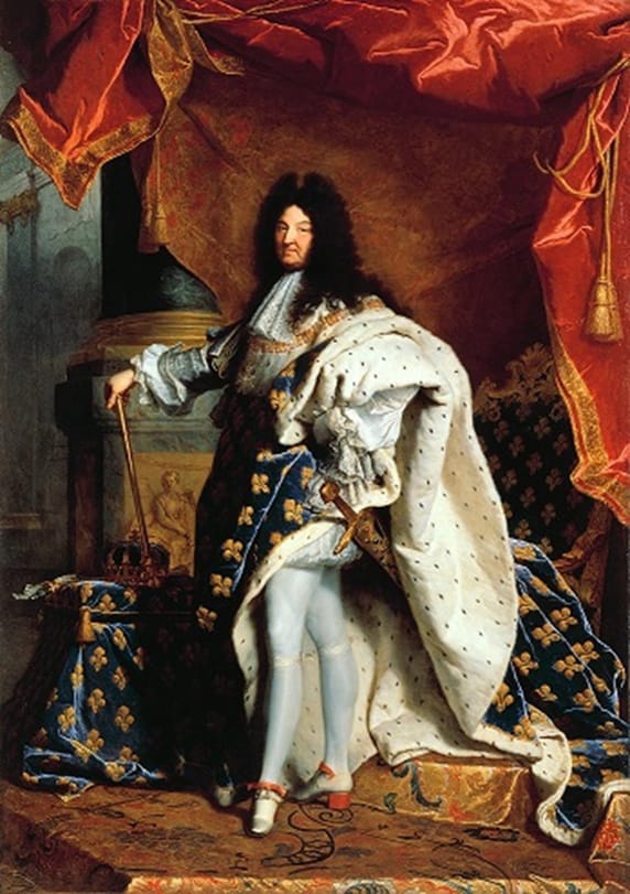 Retrato de Luís XIV, rei da França, que instituiu a primeira função logística